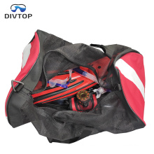 OEM Quick Drain Heavy Duty Large Volume Mesh Duffel Bag, Dive Flag Design Strong Handle Diving Bag